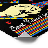 Proud Support Autism Grandpa And Grandson Autism A Poster (Hoek)