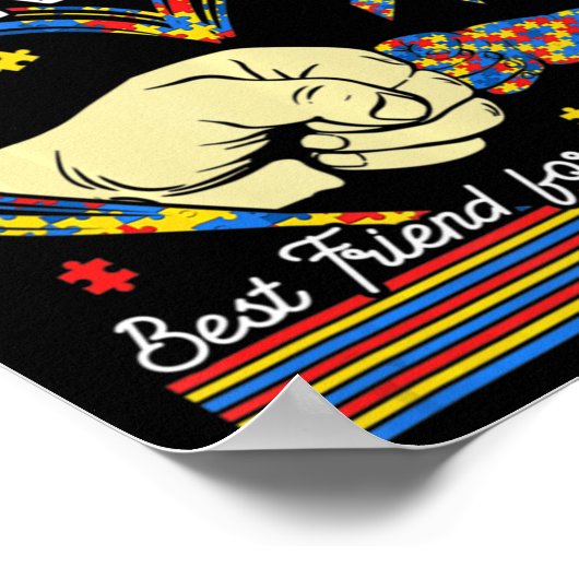 Proud Support Autism Grandpa And Grandson Autism A Poster (Hoek)