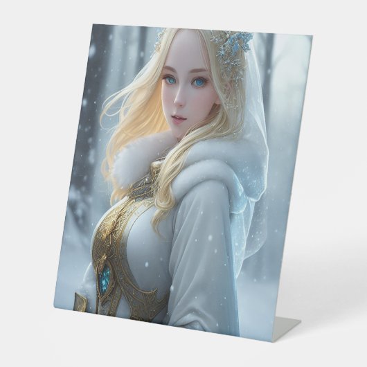 Proud Support of Snow Days Reclamebord Met Voetstuk (Voorkant)