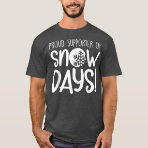 Proud-supporter van sneeuwdagen t-shirt