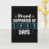 Proud Suprter Of Snow Days Chemistry Teacher Chris Kaart (Gele Bloem)