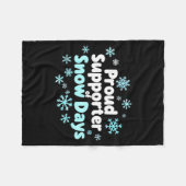 Proud Suprter Of Snow Days Chemistry Teacher Snow  Fleece Deken (Voorkant (Horizontaal))
