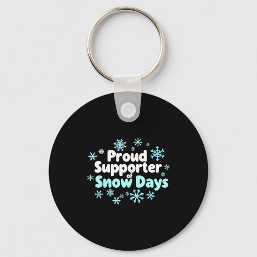 Proud Suprter Of Snow Days Chemistry Teacher Snow  Sleutelhanger (Voorkant)