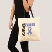 Proud Survivor - Stomach Cancer Tote Bag (Voorkant (product))