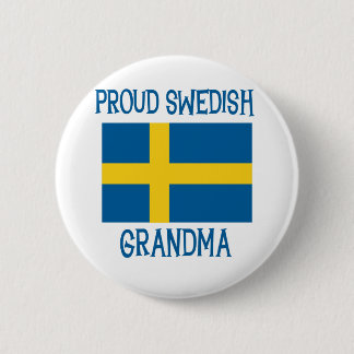 Proud Swedish Grandma Ronde Button 5,7 Cm