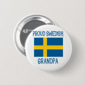 Proud Swedish Grandpa Ronde Button 5,7 Cm (Voorkant /achterkant)