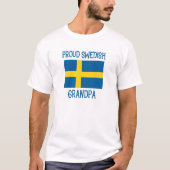 Proud Swedish Grandpa T-shirt (Voorkant)