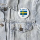 Proud Swedish Mam Ronde Button 5,7 Cm (In situ)