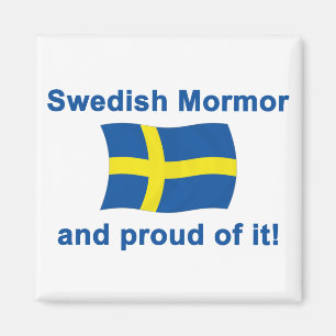 Proud Swedish Mormor (grootmoeder) Magneet