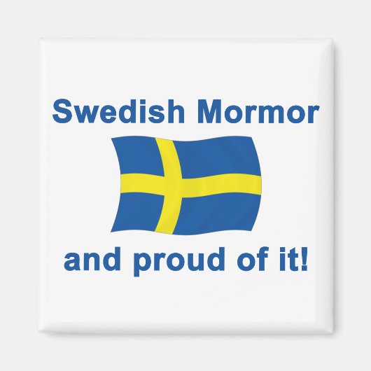 Proud Swedish Mormor (grootmoeder) Magneet (Voorkant)