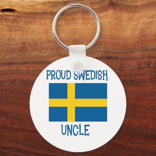 Proud Swedish oom Sleutelhanger (Voorkant)