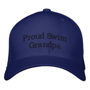 PROUD SWIM GRANDPA EMBROÏDE PET SJABLOON