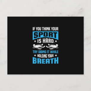 Proud Swimming Lover Quote Gifts Swimmer Gezegde Aankondigingskaart