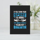 Proud Swimming Lover Quote Gifts Swimmer Gezegde Informatiekaartje (Staand voorkant)