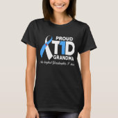 Proud T1d grootmoeder van kleindochter T-shirt (Voorkant)