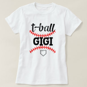 Proud T-ball Gigi Baseball Grandsons Game day gift T-shirt