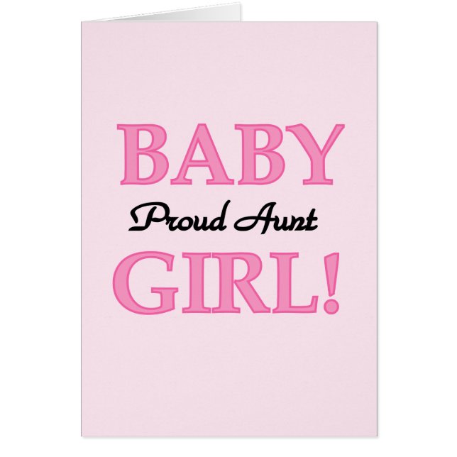 Proud tante Baby Girl Tshirts en cadeautjes (Voorkant)