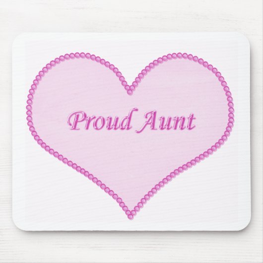 Proud tante Mousepad, Roze Muismat (Voorkant)