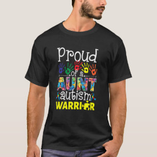 Proud tante of a Autism Warrior Autism Awareness P T-shirt