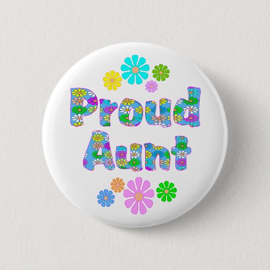 Proud tante ronde button 5,7 cm (Voorkant)