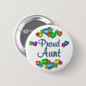 Proud tante ronde button 5,7 cm (Voorkant /achterkant)