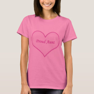 Proud tante Shirt, roze T-shirt