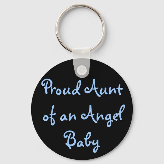 Proud tante van een Angel Baby Sleutelhanger (Voorkant)