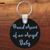 Proud tante van een Angel Baby Sleutelhanger (Voorkant)