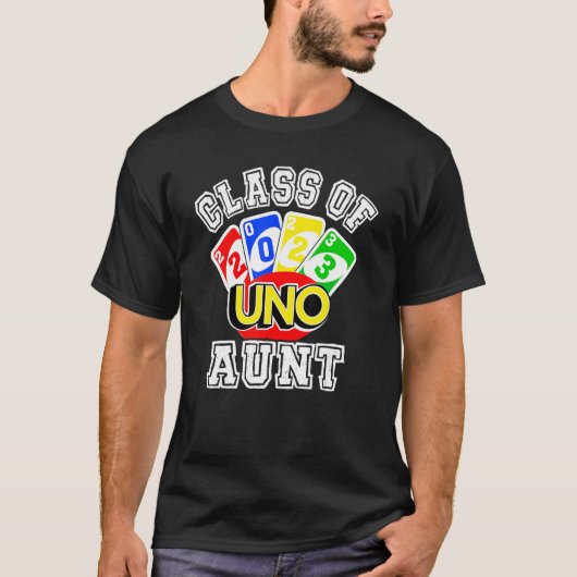 Proud tante van een hogere klasse Uno van 2023 van T-shirt (Voorkant)