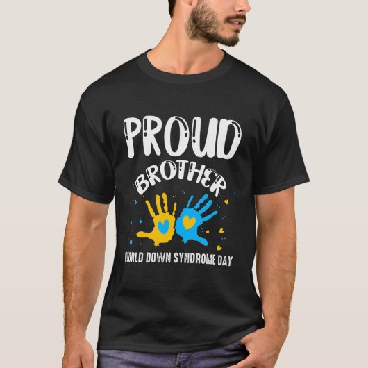 Proud Tante World Down Syndroom Bewustzijn Familie T-shirt (Voorkant)