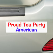 Proud Tea Party American Bumpersticker (Op auto)