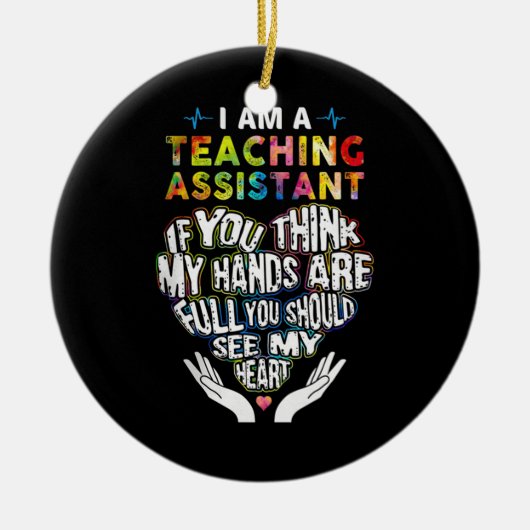 Proud Teaching Assistant Keramisch Ornament (Voorkant)