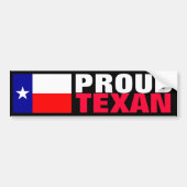 Proud Texan Bumpersticker (Voorkant)