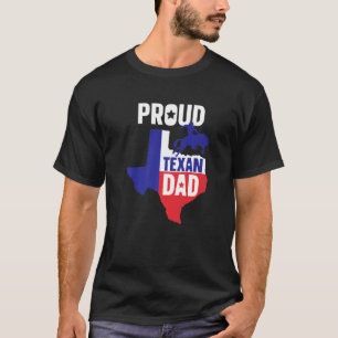 Proud Texan Dad Gezegden Pride Texas Patriottisch T-shirt