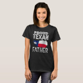 Proud Texan Father Texas Patriotic Pride Cute Dad T-shirt (Voorkant volledig)