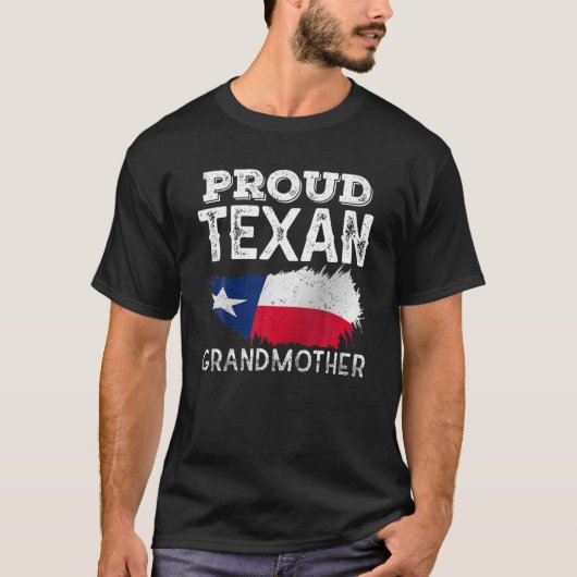 Proud Texan Grandmoeder Patriotic Texas Pride Cute T-shirt (Voorkant)