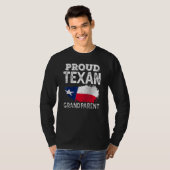 Proud Texan Grandparent Cute Pride Patriotic Texas T-shirt (Voorkant volledig)