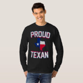 PROUD TEXAN  Texas born state TX hometown pride st T-shirt (Voorkant volledig)