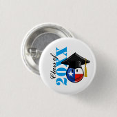 Proud Texas Afstuderen glimlachen Ronde Button 3,2 Cm (Voorkant /achterkant)