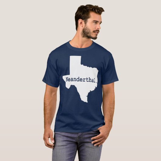 Proud Texas Neanderthal T-shirt (Voorkant volledig)
