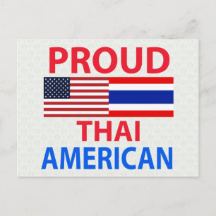 Proud Thai American Briefkaart