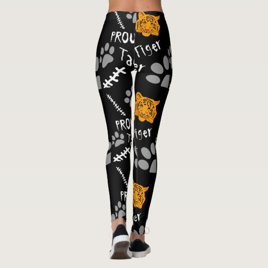 Proud Tiger Tamer Black Leggings (Achterkant)
