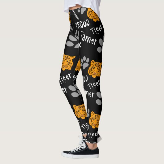 Proud Tiger Tamer Black Leggings (Links)