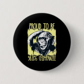 Proud To Be 988 Chimpanzee 2  Ronde Button 5,7 Cm (Voorkant)