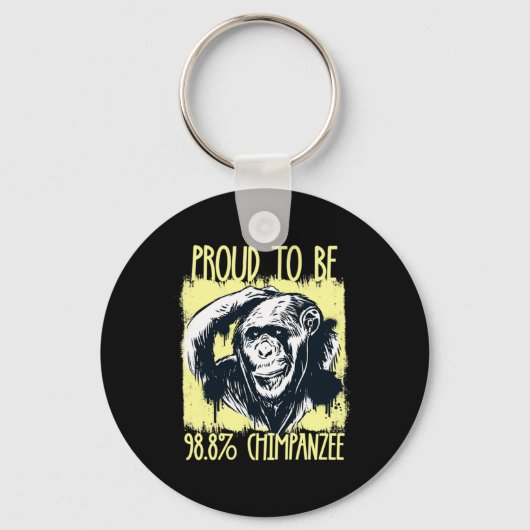 Proud To Be 988 Chimpanzee 2 Sleutelhanger (Voorkant)