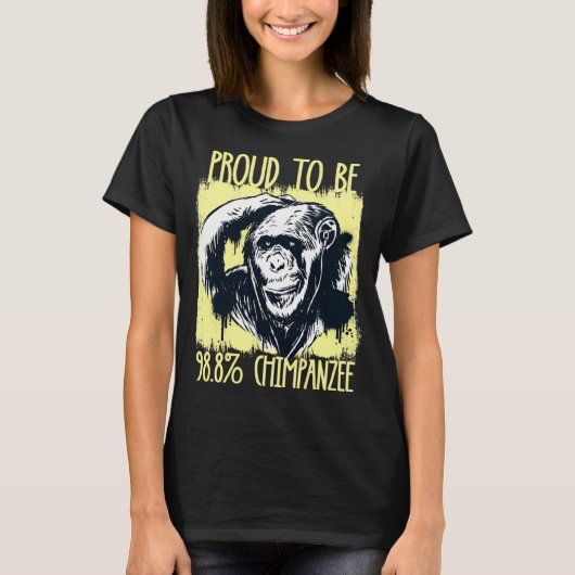 Proud To Be 988 Chimpanzee 2  T-shirt (Voorkant)