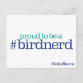 Proud to be a bird nerd briefkaart (Voorkant)