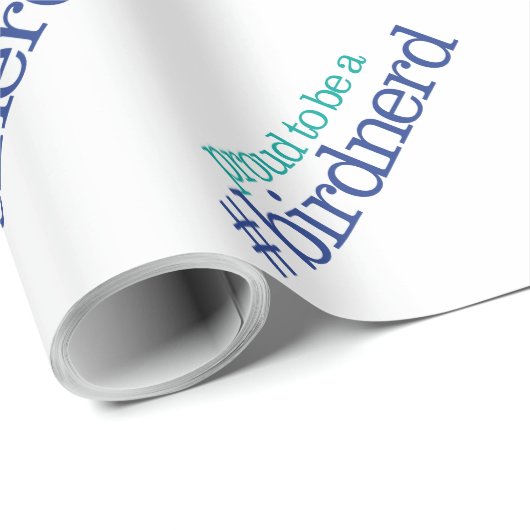 Proud to be a bird nerd cadeaupapier (Rol Hoek)