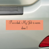 "Proud to be a dad" autobumper sticker (Op auto)