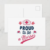 Proud to be a Nurse Briefkaart (Voorkant / Achterkant)
